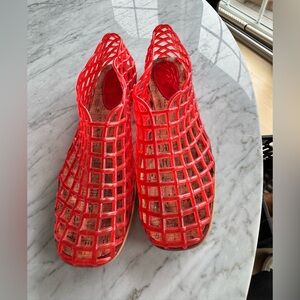 Women's Jelly Shoes. Red. 9